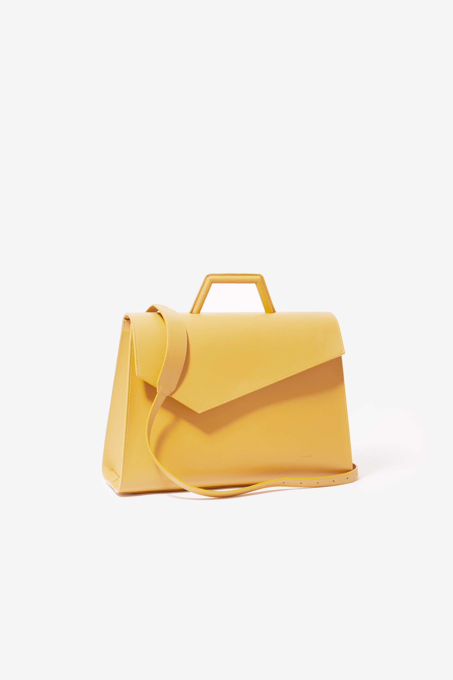 Harper Convertible Tote Backpack Briefcase in Mustard