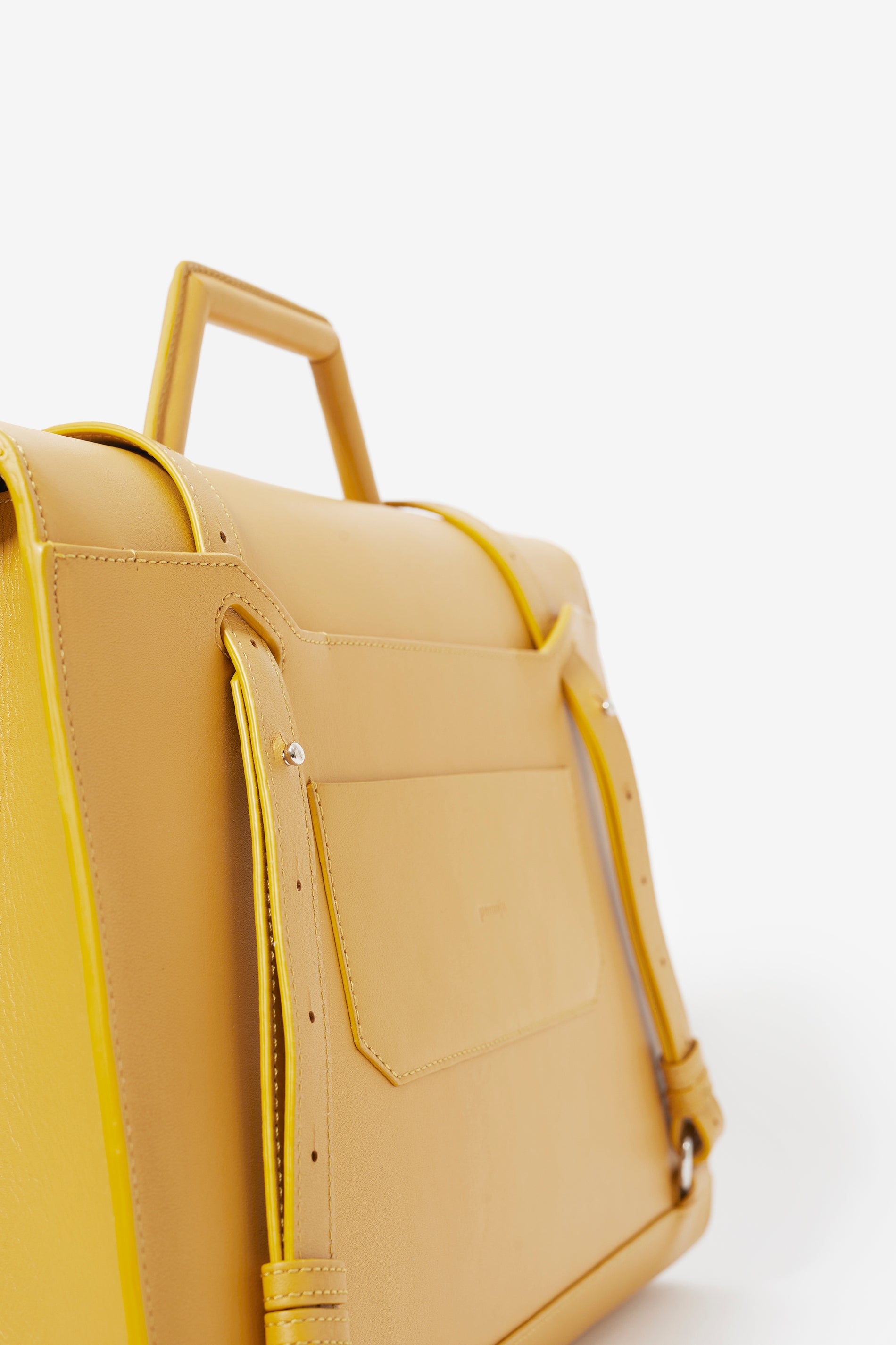 Harper Convertible Tote Backpack Briefcase in Mustard